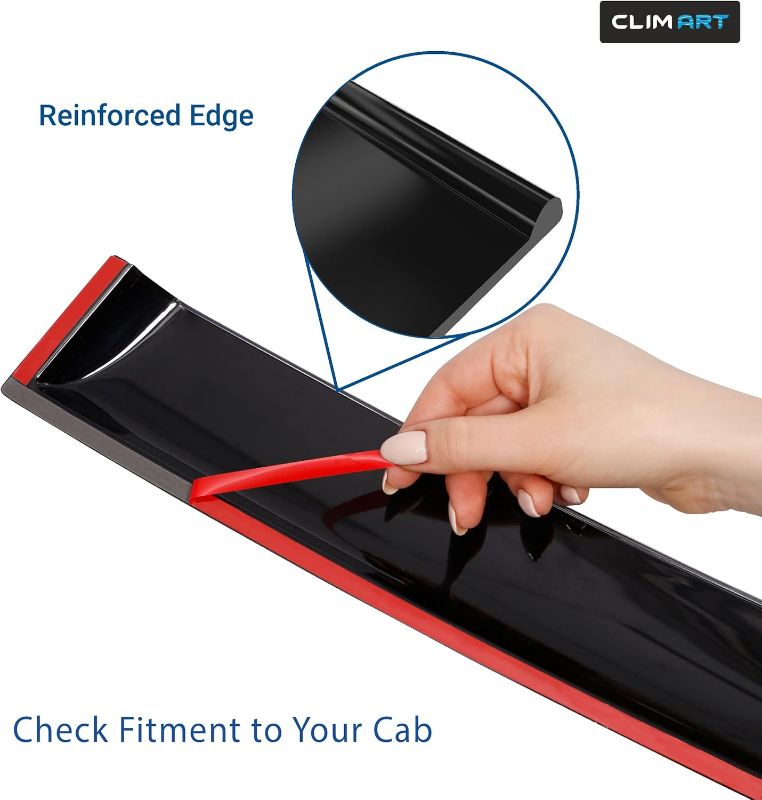 Photo 1 of CLIM ART Incredibly Durable Rain Guards for Jeep Wagoneer L 2023-2025, Original Tape-on Window Deflectors, Vent Deflector, Window Visors, Car Accessories, 4 pcs. - 422362