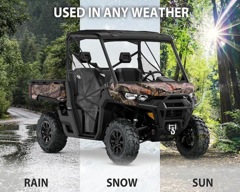 Photo 1 of Front Roof Liner for Defender, Front Overhead Roof Liner Speaker Pods for Can-Am Defender/Defender Max HD8 HD10 Accessories, Replace #715003098 (1 PCS)