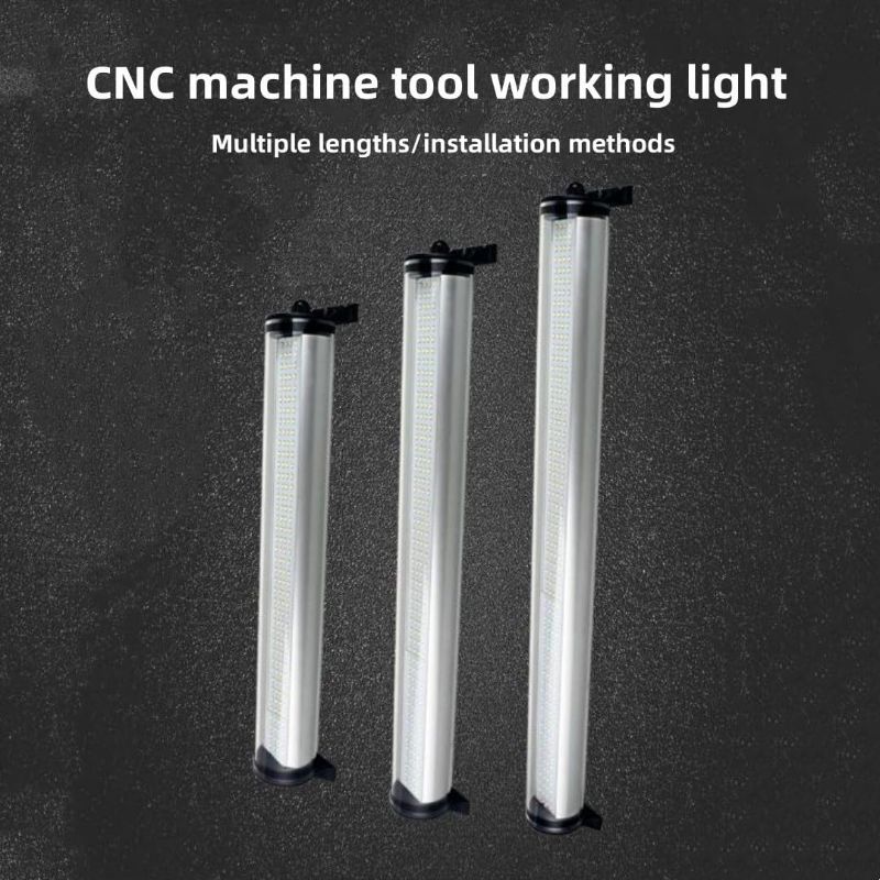 Photo 1 of 110-220v LED Machine Tool Work Light, Waterproof Three Proof Lighting Light, 24-36v CNC Lathe Light Tube with 360 ° Rotating Bracket, Suitable for Various Machine Tools(Size:220V-12W)