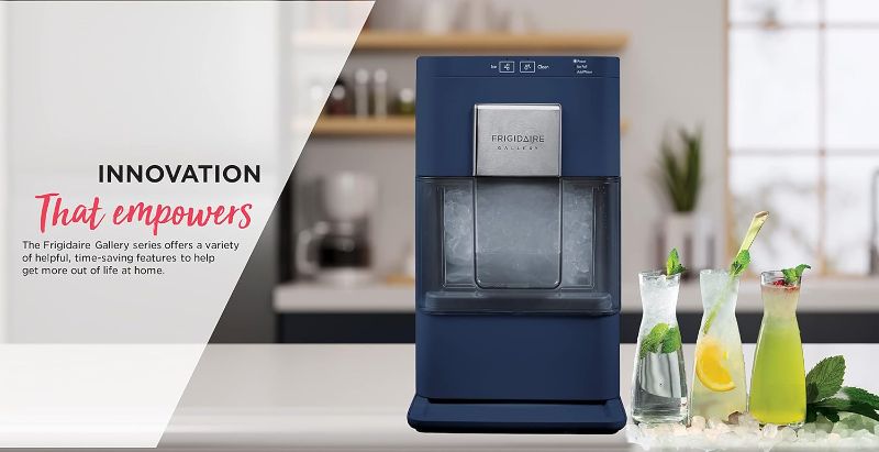 Photo 1 of FRIGIDAIRE Gallery EFIC255 Countertop Crunchy Chewable Nugget Ice Maker, 44lbs per Day, Auto Self Cleaning, 2.0 Gen, Navy