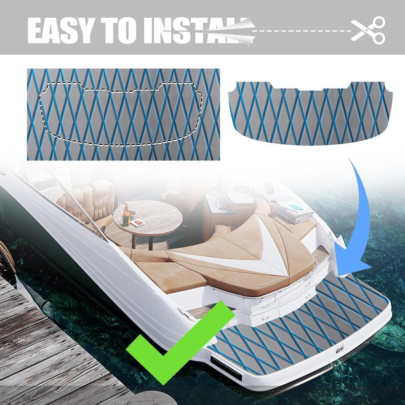 Photo 1 of Fullfire Boat Flooring - EVA Foam Boat Decking - Marine Mat Self-Adhesive Flooring Sheet Marine Carpet for Motorboat Yacht Kayak RV