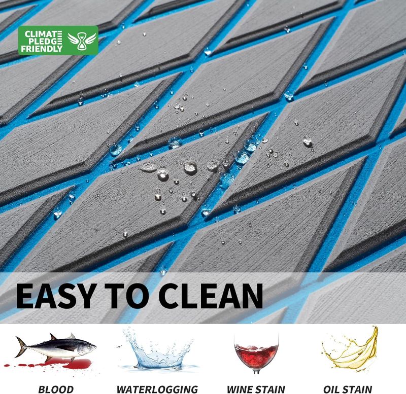 Photo 1 of Fullfire Boat Flooring - EVA Foam Boat Decking - Marine Mat Self-Adhesive Flooring Sheet Marine Carpet for Motorboat Yacht Kayak RV