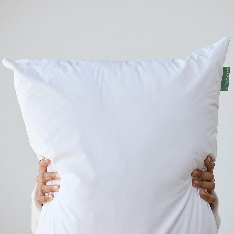 Photo 1 of Avocado 100% Certified Organic Bed Pillow with Organic Cotton Shell, Organic Latex & Kapok Fill, Queen