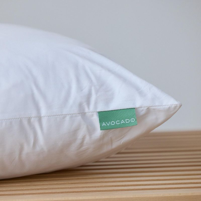 Photo 1 of Avocado 100% Certified Organic Bed Pillow with Organic Cotton Shell, Organic Latex & Kapok Fill, Queen