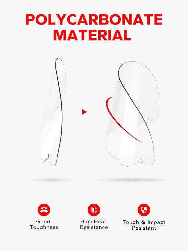 Photo 1 of Amazicha Windshield 13" Round Windscreen 2014-2023 Fit for Harley Davidson Touring Street Glide14-23, Electra Glide 14-22, Ultra Limited 14-24 and 14-later Tri Glide models (Except 23 FLHXSE)?Clear