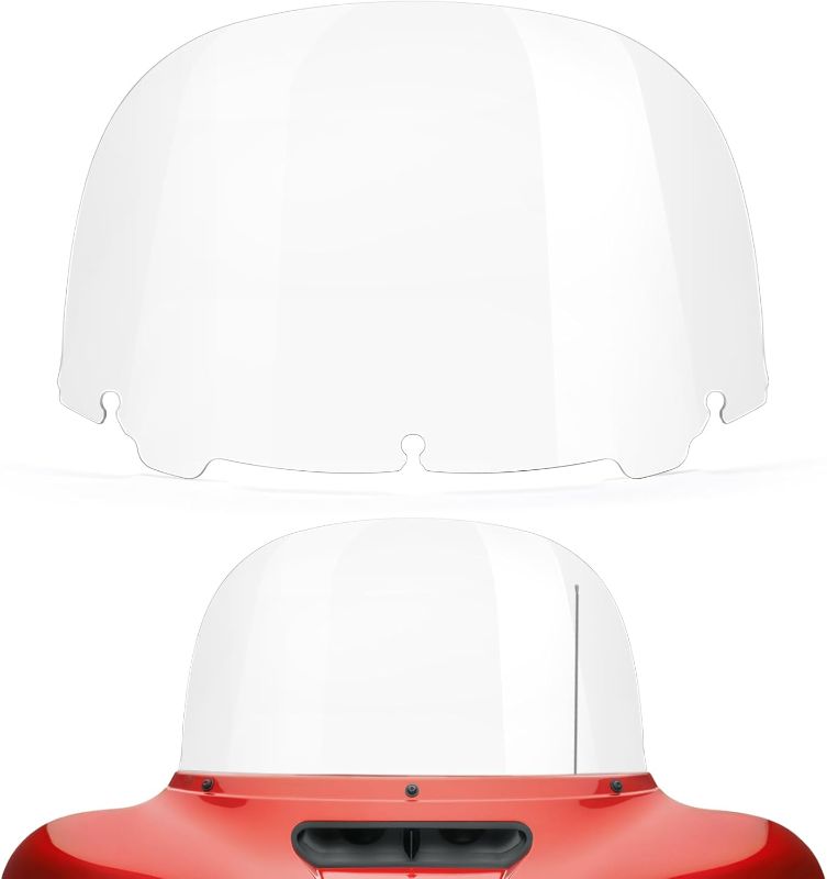 Photo 1 of Amazicha Windshield 13" Round Windscreen 2014-2023 Fit for Harley Davidson Touring Street Glide14-23, Electra Glide 14-22, Ultra Limited 14-24 and 14-later Tri Glide models (Except 23 FLHXSE)?Clear