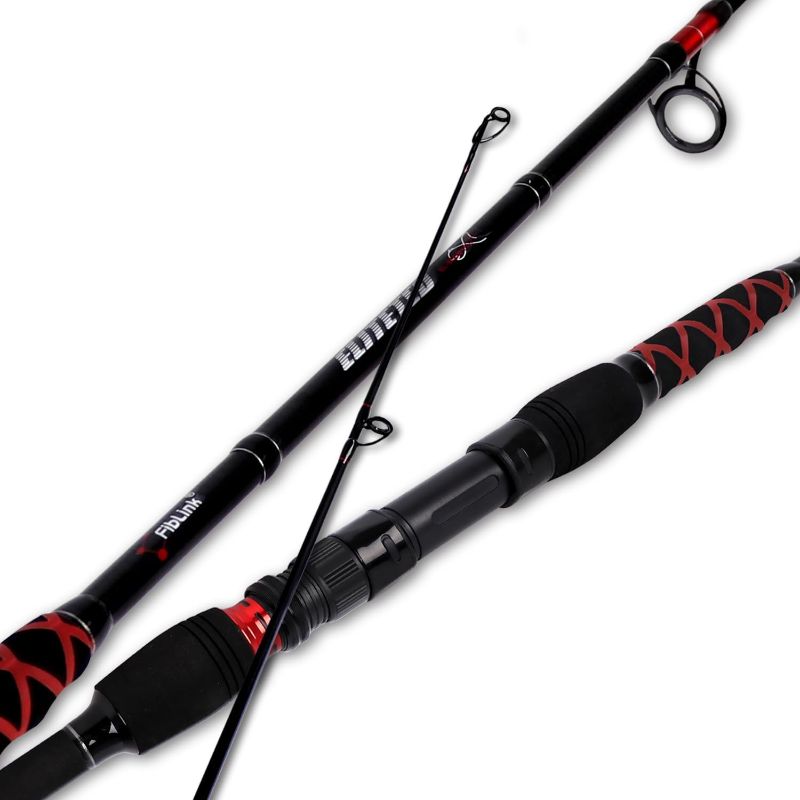 Photo 1 of Fiblink Surf Spinning Fishing Rod 2-Piece/3-Piece Carbon Fiber Travel Fishing Rod (9-Feet / 11-Feet & 12-Feet & 15-Feet)