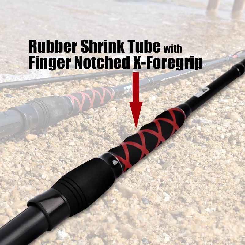 Photo 1 of Fiblink Surf Spinning Fishing Rod 2-Piece/3-Piece Carbon Fiber Travel Fishing Rod (9-Feet / 11-Feet & 12-Feet & 15-Feet)
