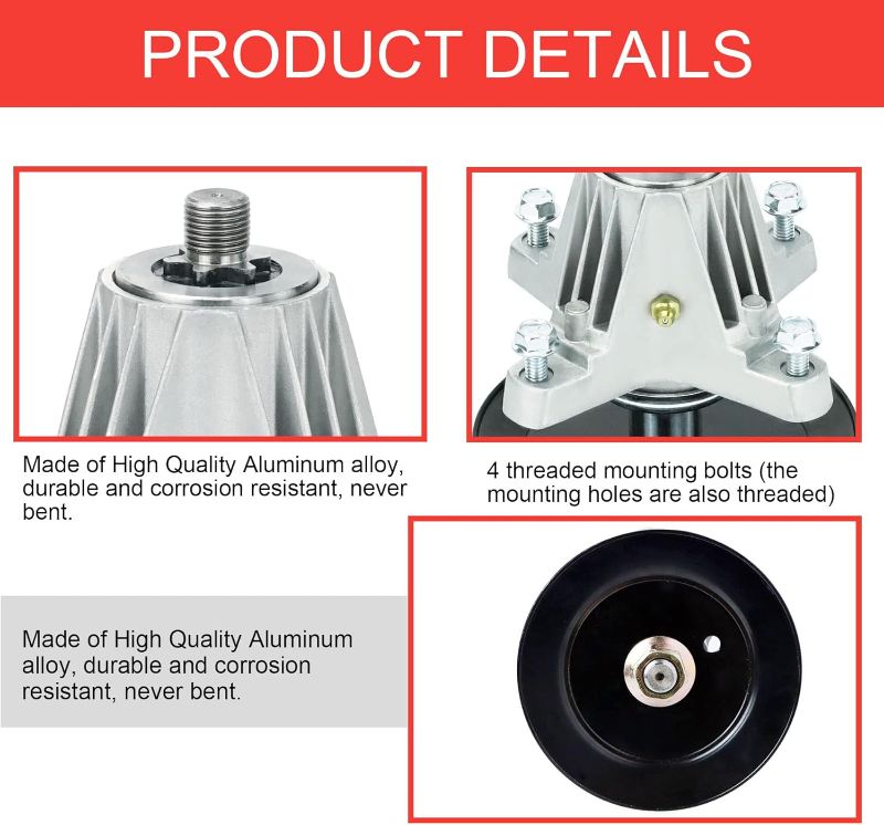 Photo 1 of 42" Deck Rebuild Kit for 618-06976 918-06976 742-04308, with Blade Belt Spindle Idler Assembly for Cub Cadet XT1 LT42 XT2 LX42 T8000 KH KW, for MTD Craftsman T8000 Lawn Mower parts