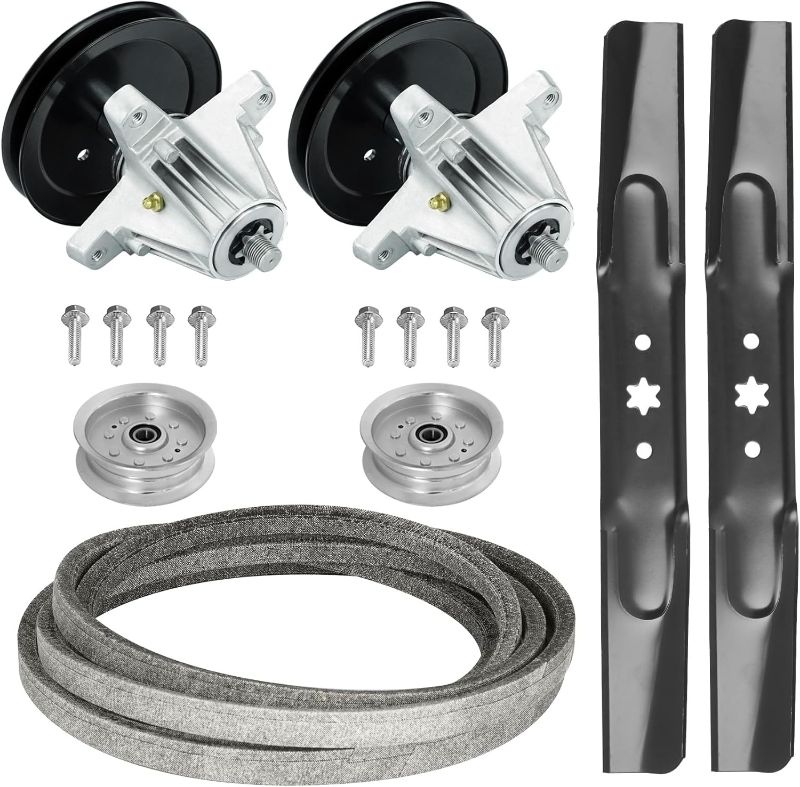 Photo 1 of 42" Deck Rebuild Kit for 618-06976 918-06976 742-04308, with Blade Belt Spindle Idler Assembly for Cub Cadet XT1 LT42 XT2 LX42 T8000 KH KW, for MTD Craftsman T8000 Lawn Mower parts