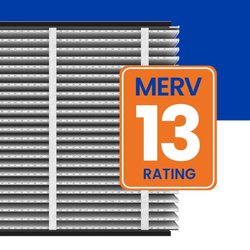 Photo 1 of AprilAire 413 Replacement Filter for AprilAire Whole House Air Purifiers - MERV 13, Healthy Home Allergy, 16x25x4 Air Filter (Pack of 2)