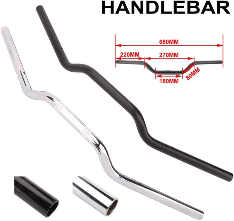 Photo 1 of AnXin 1" 25MM Drag Handlebars Tracker Handle Bars Universal for Sportster XL 883 1200 Bobber Custom Chopper Softail Dyna Euro Style Black