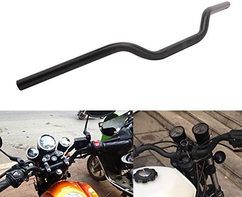 Photo 1 of AnXin 1" 25MM Drag Handlebars Tracker Handle Bars Universal for Sportster XL 883 1200 Bobber Custom Chopper Softail Dyna Euro Style Black