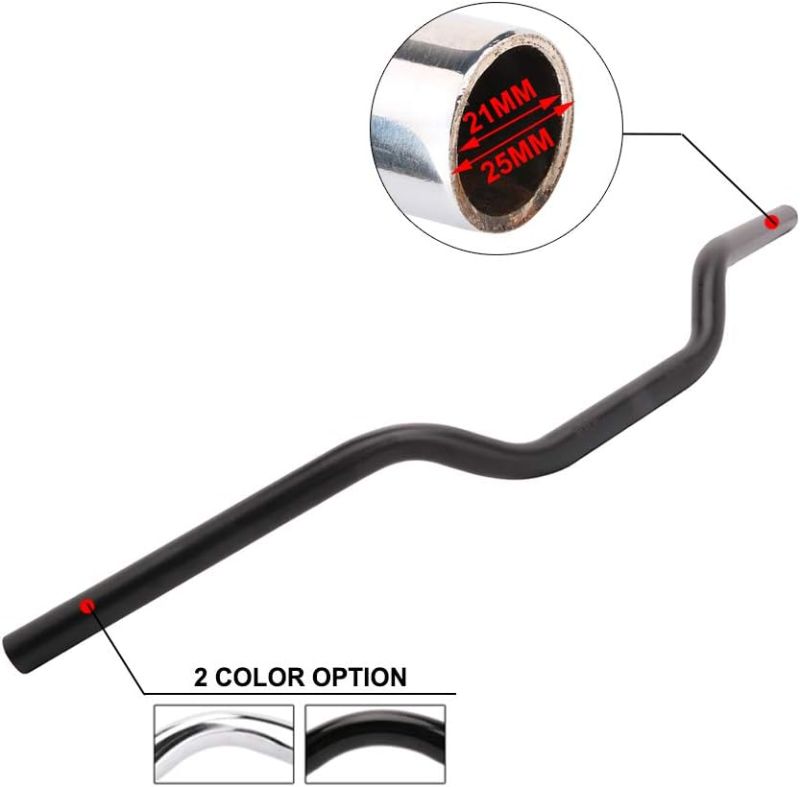 Photo 1 of AnXin 1" 25MM Drag Handlebars Tracker Handle Bars Universal for Sportster XL 883 1200 Bobber Custom Chopper Softail Dyna Euro Style Black