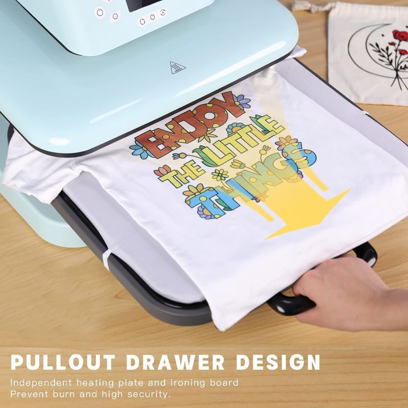 Photo 1 of HTVRONT Auto Heat Press Machine for T Shirts - Heat Press 15x15 with Auto Release - Heats Up Fast & Heat Evenly, Professional Heat Press Machines for HTV, Sublimation, Heat Transfer Projects
