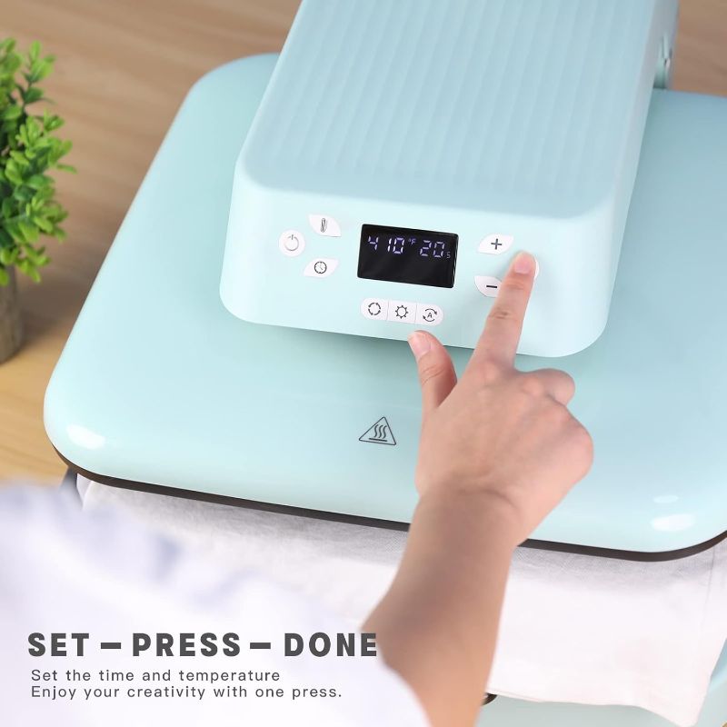 Photo 1 of HTVRONT Auto Heat Press Machine for T Shirts - Heat Press 15x15 with Auto Release - Heats Up Fast & Heat Evenly, Professional Heat Press Machines for HTV, Sublimation, Heat Transfer Projects