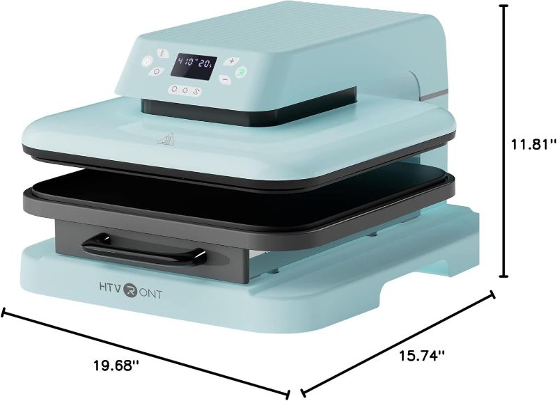 Photo 1 of HTVRONT Auto Heat Press Machine for T Shirts - Heat Press 15x15 with Auto Release - Heats Up Fast & Heat Evenly, Professional Heat Press Machines for HTV, Sublimation, Heat Transfer Projects