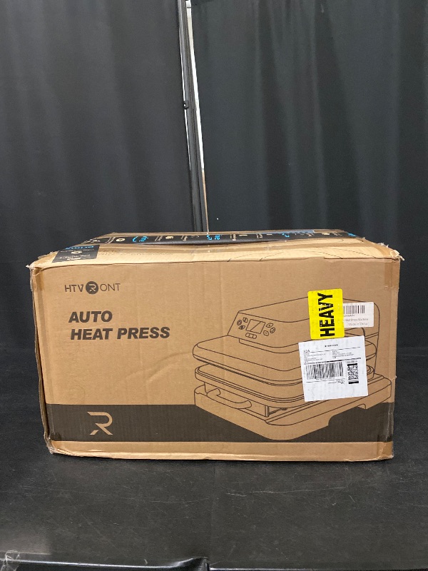 Photo 1 of HTVRONT Auto Heat Press Machine for T Shirts - Heat Press 15x15 with Auto Release - Heats Up Fast & Heat Evenly, Professional Heat Press Machines for HTV, Sublimation, Heat Transfer Projects