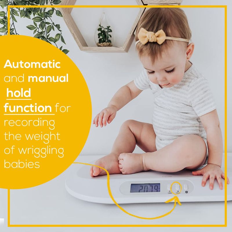 Photo 1 of Beurer BY90 Baby Scale, Pet Scale, Digital, with Measuring Tape, tracking weight with App | For: Infant, Newborn, Toddler /Puppy, Cat - Animals | LCD Display, weighs Lbs/Kg/Oz Highly accurate