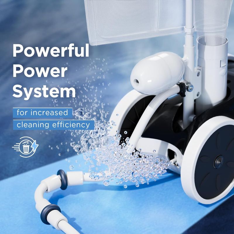Photo 1 of MAKHOON Upgrade Pool Pressure Side Sweeper: Professional Solution for Cleaning Your Swimming Pool (Four Wheels are Better Than Three)