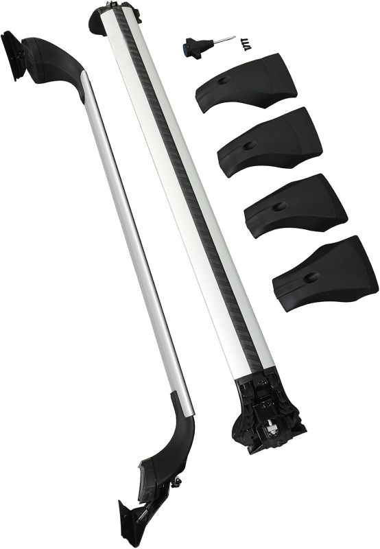 Photo 1 of 2PCS Aluminun Cross Bar fits for Corolla Hatchback 2019-2024 Cargo Racks Roof Racks Carrier Bars, SILVER