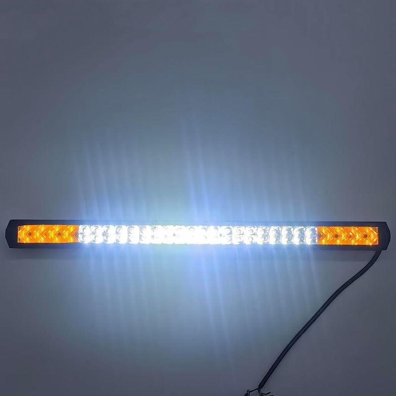 Photo 1 of 20Inch LED Light Bar 192W LED Off Road Driving Lights Spot With Amber Sequential Turn Signal Light For Pickup Car Trucks SUV ATV UTV Offroad Vehicle