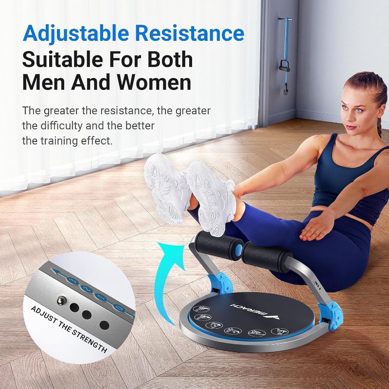 Photo 1 of MERACH Ab Machine for Stomach Workout, Ab Crunch Machine with 3 Adjustable Resistance and Automatic Rebound, Sit Up Machine with 330 LBS Weight Capacity, Ab Workout Equipment for Home Exercise