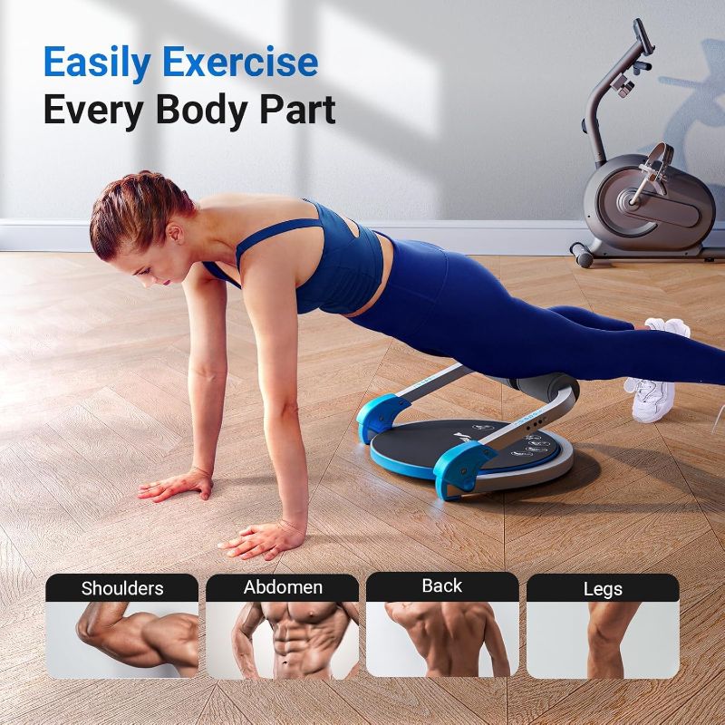 Photo 1 of MERACH Ab Machine for Stomach Workout, Ab Crunch Machine with 3 Adjustable Resistance and Automatic Rebound, Sit Up Machine with 330 LBS Weight Capacity, Ab Workout Equipment for Home Exercise