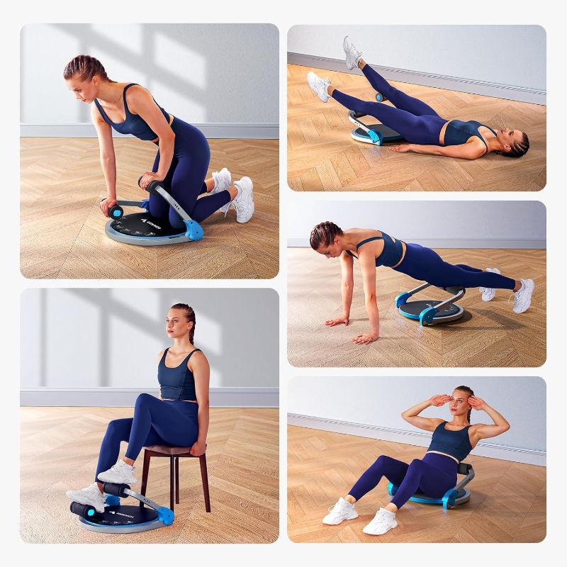 Photo 1 of MERACH Ab Machine for Stomach Workout, Ab Crunch Machine with 3 Adjustable Resistance and Automatic Rebound, Sit Up Machine with 330 LBS Weight Capacity, Ab Workout Equipment for Home Exercise