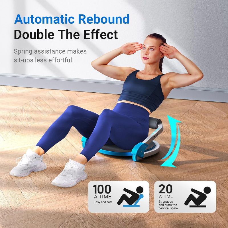 Photo 1 of MERACH Ab Machine for Stomach Workout, Ab Crunch Machine with 3 Adjustable Resistance and Automatic Rebound, Sit Up Machine with 330 LBS Weight Capacity, Ab Workout Equipment for Home Exercise