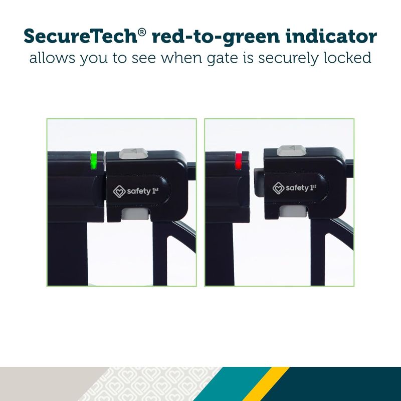 Photo 1 of Safety 1st Easy Install Baby Gates for Doorways, Tall & Wide, Décor Easy Install, Pressure Mount Fastening, No Drilling