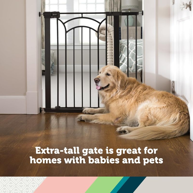 Photo 1 of Safety 1st Easy Install Baby Gates for Doorways, Tall & Wide, Décor Easy Install, Pressure Mount Fastening, No Drilling
