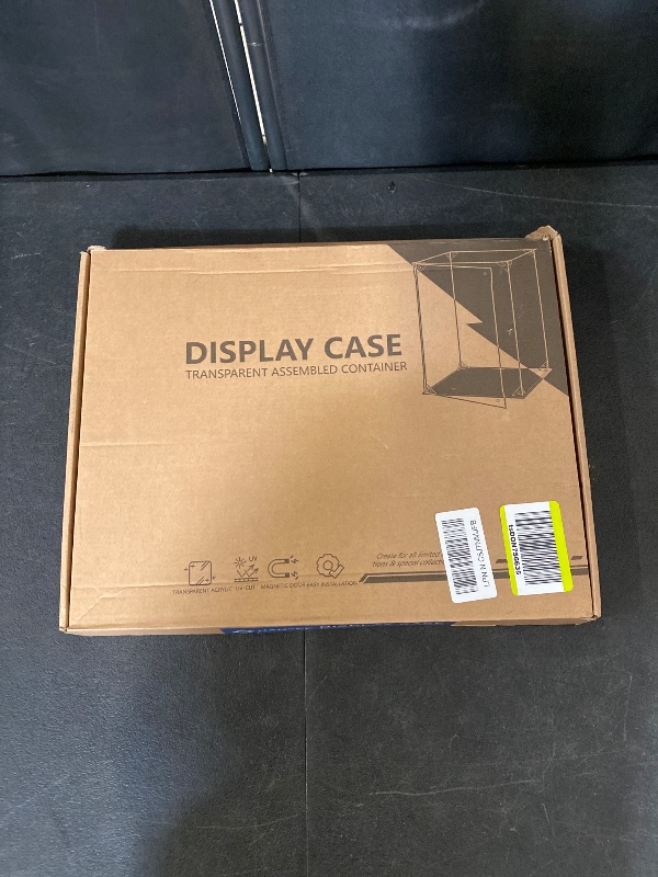 Photo 1 of Clear Acrylic Display Case with Mirrored Back and Base, UV Protected Acrylic Box with Magnetic Door, Dustproof Display Box Showcase for Collectibles, Figures, Models, Toys (12x12x12inch)