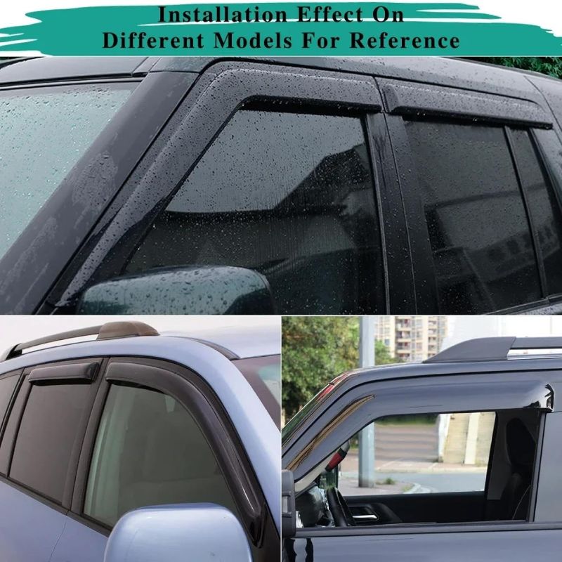 Photo 1 of Side Window Deflectors for HIACE MK5/H200 2005-2018 2pcs Car Rain Shield Window Visors Rain Guard Windows Rain Cover Car Wind-Deflectors Side Window rain Guards Side Window Deflector