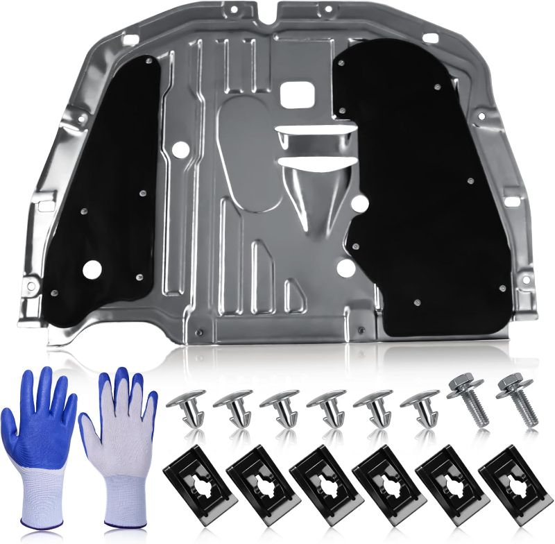 Photo 1 of 74110-TBA-A00 Lower Engine Splash Guard Under Car Shield Cover Board for Honda Civic 2016 2017 2018 2019 2020 2021, Front Centre Underbody Shield | with 90674-TY2-A01 Pins and 90105-TBA-A00 Bolts