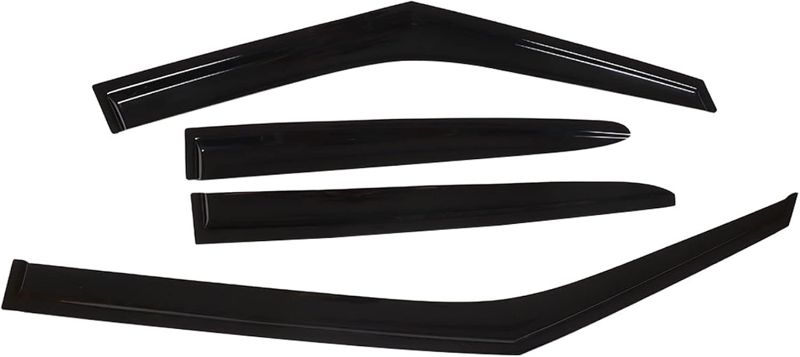 Photo 1 of GXYWADY 4 PCS Side Window Visors Vent Shade Sun Wind Rain Guards Deflectors Outside Mount Replacement for Veloster 2011 2012 2013 2014 2015 2016 2017