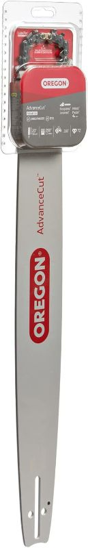 Photo 1 of Oregon Chainsaw Guide Bar & Chain Combo, AdvanceCut Replacement for Saw Chains, Bar Length 20" (50cm) with Low Kickback Chain Set, 3/8" Pitch, 0.050" Gauge, 72 Drive Links (584818)