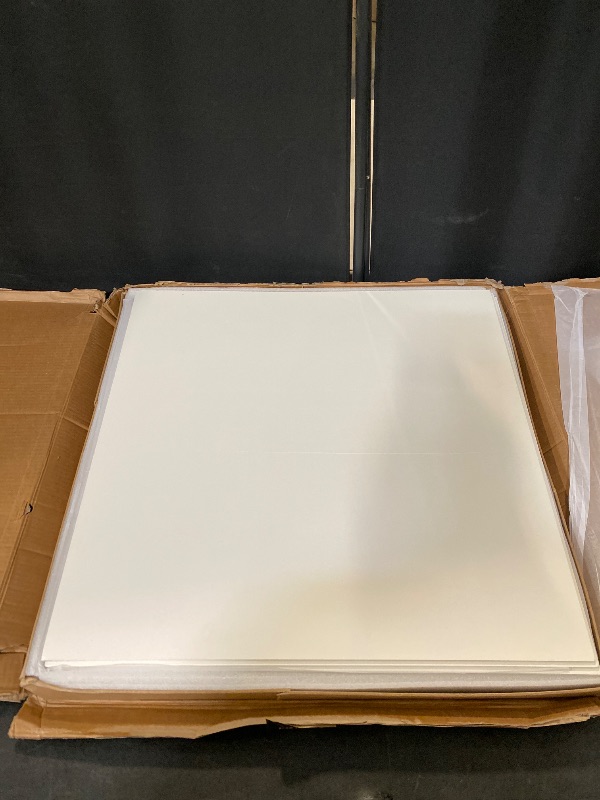 Photo 1 of Art3d 12-Pack Smooth Drop Ceiling Tile 2ft x 2ft - Fire-Rated, Waterproof, Reusable - Preimum PVC, No Sag and Breakage - Cover 48 Sq. Ft, White