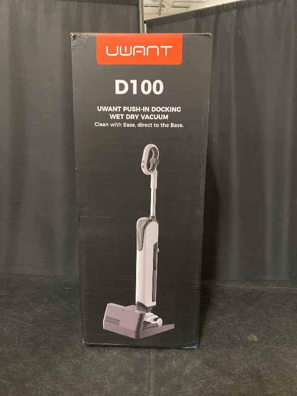 Photo 1 of uwant D100 Wet Dry Vacuum Cleaner 180°Lay-Flat Vacuum Mop All in One with 18000Pa Suction Auto Self-Cleaning Anti Odor Stick Pushin Mop Dual-Edge Cleaning Electeic Mop Set for Hard Floor and Carpet