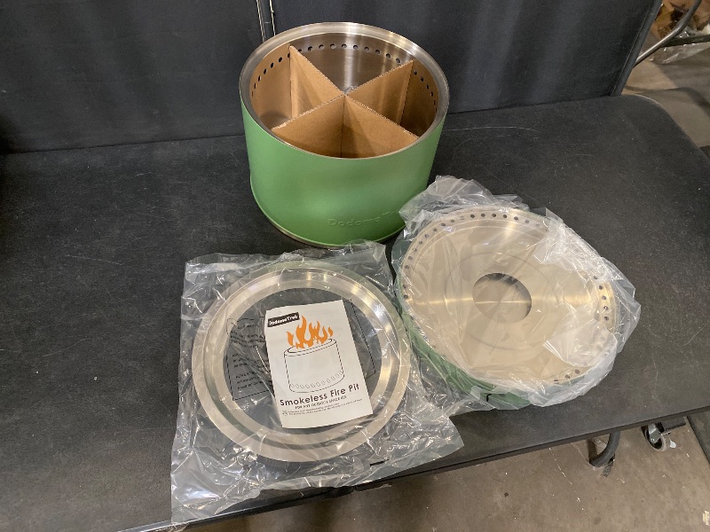 Photo 1 of Smokeless Fire Pit, Portable Firepit Outdoor, 27 Inch Olive