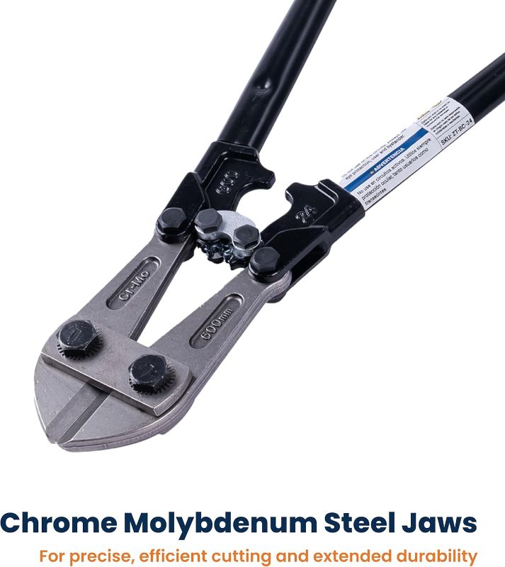 Photo 1 of 24” Bolt Cutter with Soft Rubber Grip - Chrome Molybdenum Steel Blade For Easy Cutting - Heavy-Duty Wire Pliers,Bolt, Chain, Rebar, Lock & Metal Cutter - Ergonomic, Anti-Slip Handle