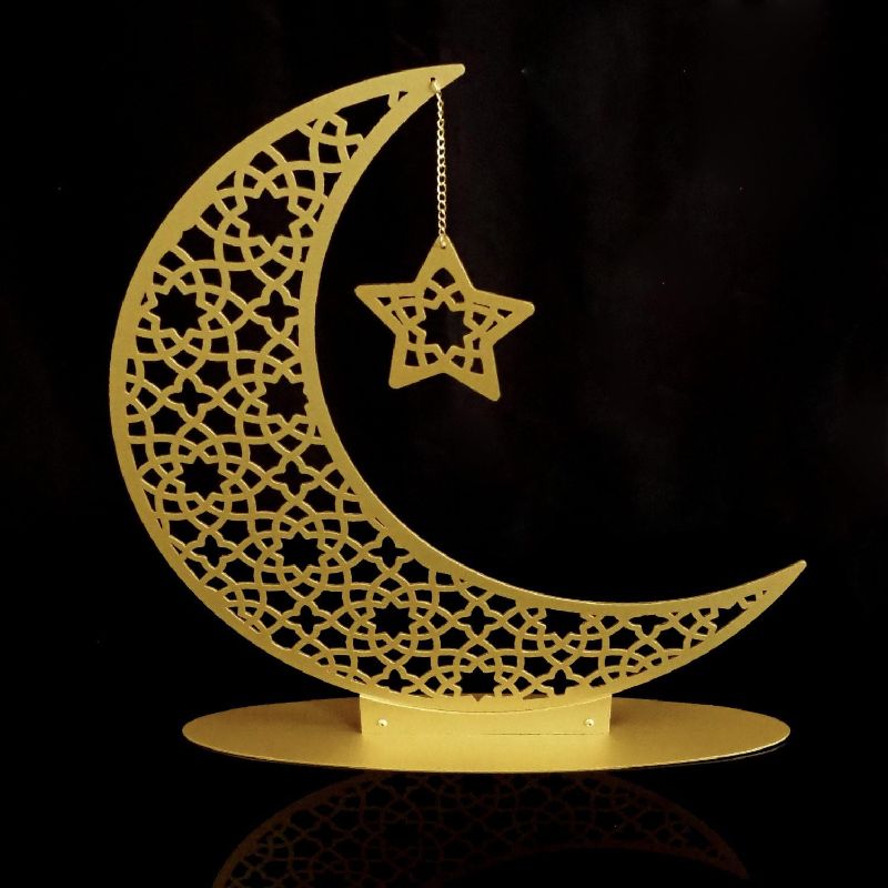 Photo 1 of WALL ART ISTANBUL Metal Freestanding Crescent Moon Decor, Ramadan Decoration for Home, Islamic Table Top Decor, Eid Tree, Islamic Home Decor, Muslim Gifts