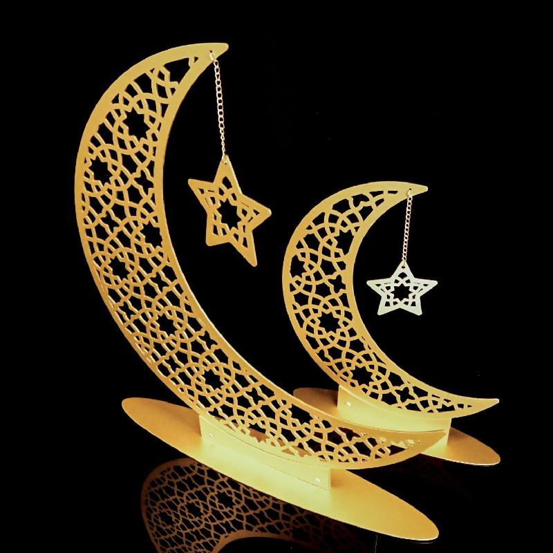 Photo 1 of WALL ART ISTANBUL Metal Freestanding Crescent Moon Decor, Ramadan Decoration for Home, Islamic Table Top Decor, Eid Tree, Islamic Home Decor, Muslim Gifts