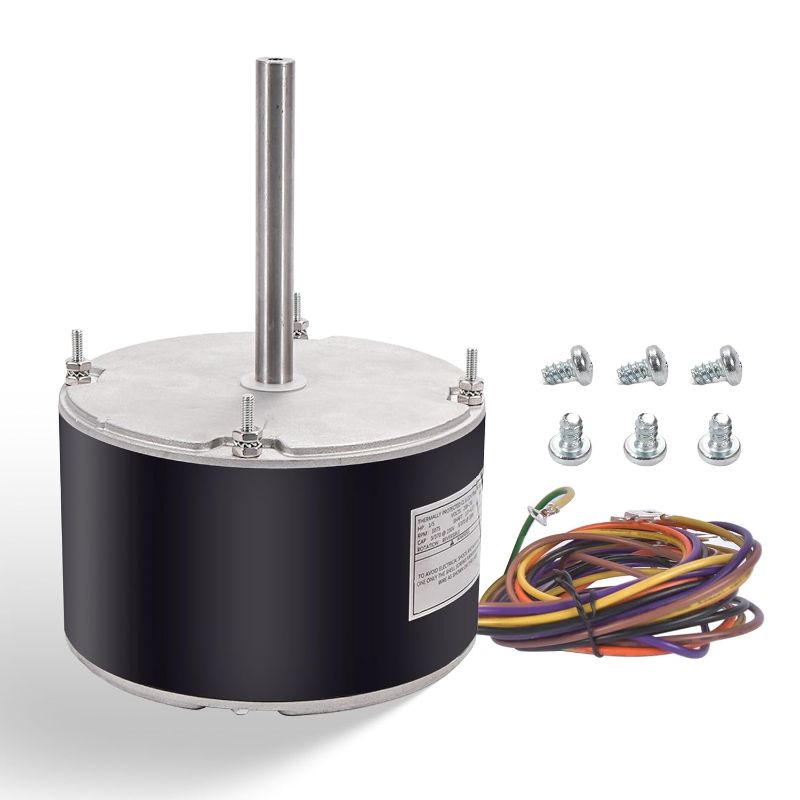 Photo 1 of Condenser Fan Motor 1/5 HP 208-230 Volts Replacement for Emerson Motors K55HXNTL-4884, K55HXJGH-2667