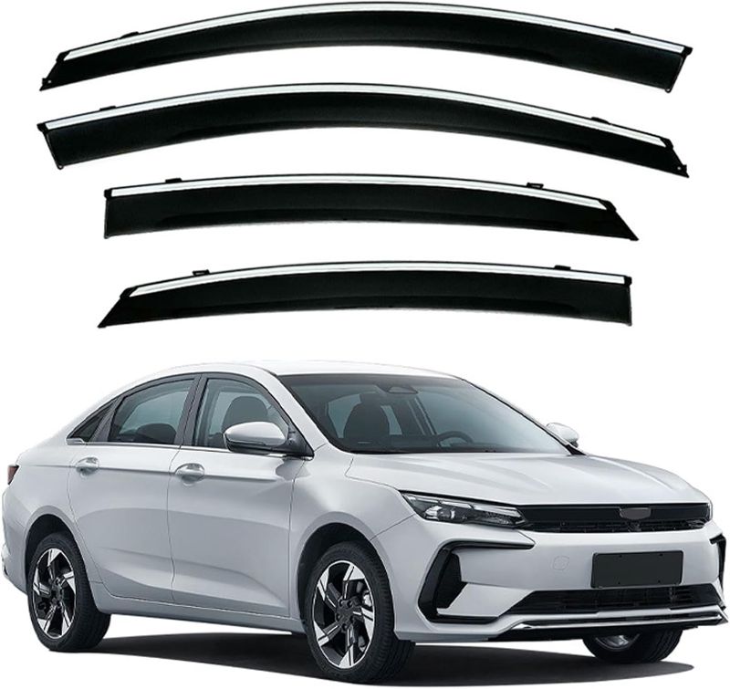 Photo 1 of Window Rain Guards for Geely Emgrand L Hip MK2 2022-2026, Visors Window Durable Side Window Wind Deflectors Sun Rain Guard Window Deflectors