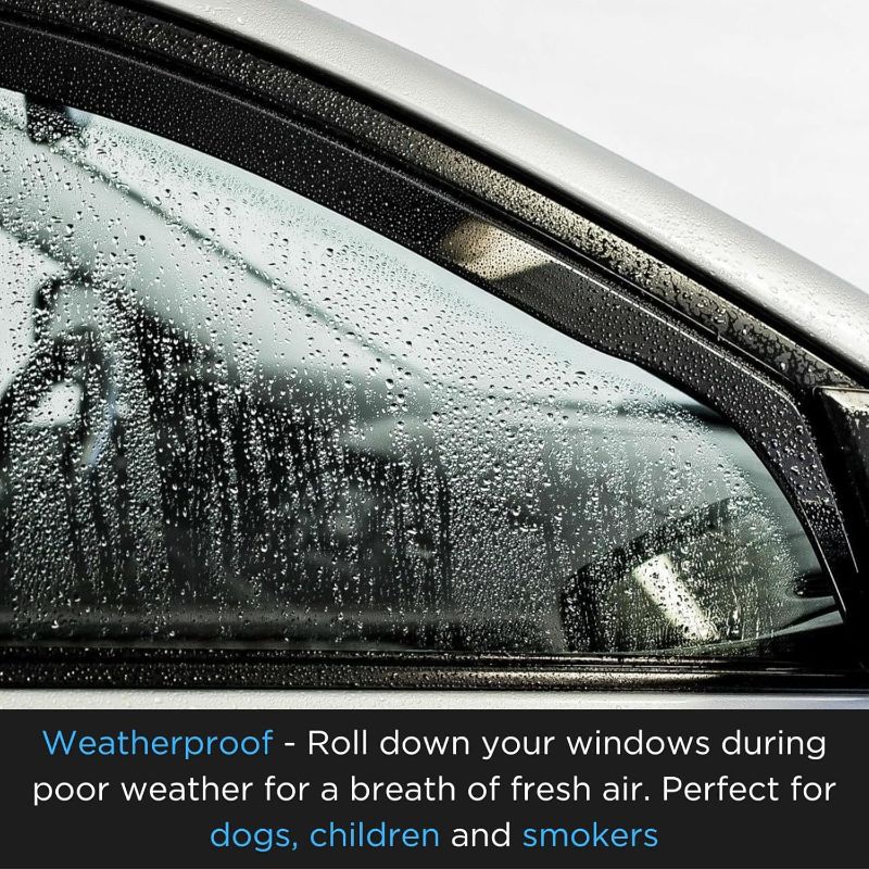 Photo 1 of Window Rain Guards for Geely Emgrand L Hip MK2 2022-2026, Visors Window Durable Side Window Wind Deflectors Sun Rain Guard Window Deflectors