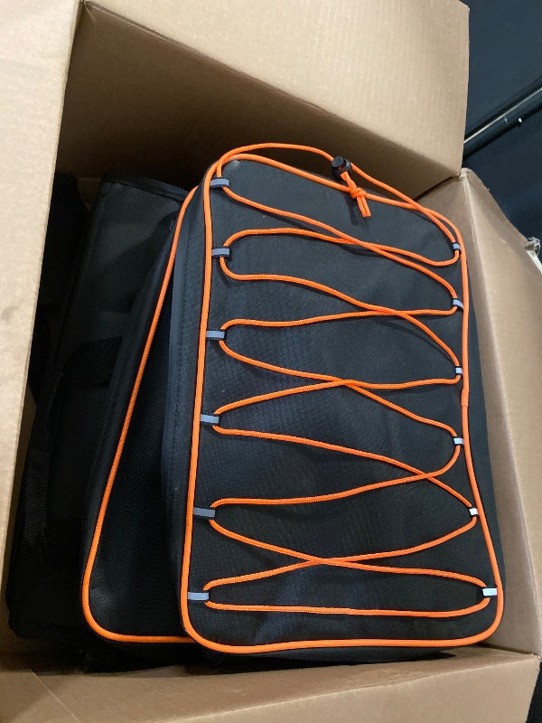 Photo 1 of Goldfire Ruckus Accessories,Expandable Motorcycle Tail Duffle Bag Travel Luggage Sissy Bar Bag + Blue Piping Motorcycle Ruckus Underseat Storage Bag Tool Organizer Bag For All Ruckus Scooter Models