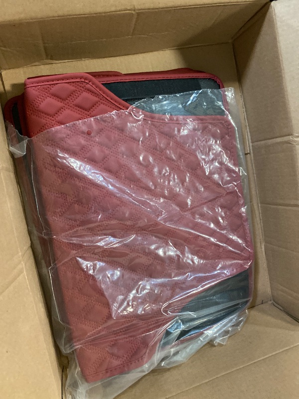 Photo 1 of Car Floor Mats for Porsche 911 (996) 1998 1999 2000-2004 LHD, All Weather Non-Slip Front Rear Floor Mats for Cars, Car Carpets Protection Floor Mats, Car Floor Liners,E Red