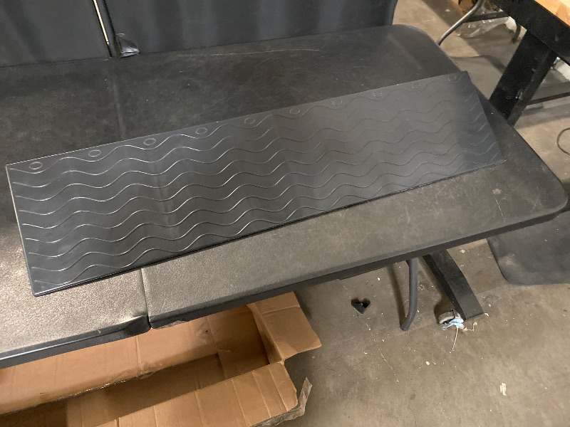 Photo 1 of Henka 4" Rise Threshold Ramps for Doorways, Wheelchair Ramp for Home Steps, Door Threshold Ramp with Anti-Slip Surface (Color: Black, Size: 39x8.66x4in)