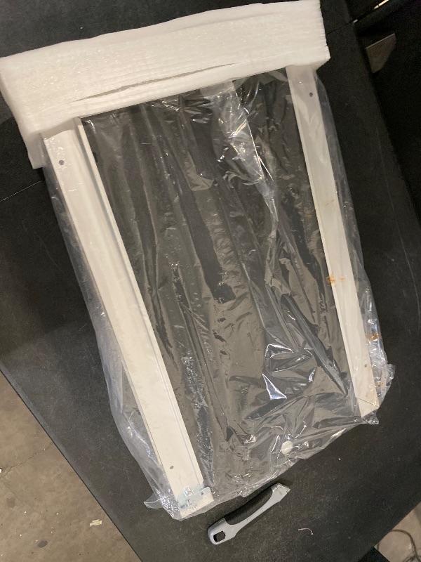 Photo 1 of Large Dog Door, Weatherproof Aluminum Dog Door with Automatic Closing Double Panels Easy to Install Pet Door for Large Dogs and Cats, Closing Panel Included
